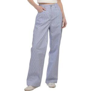 Terez Size M Twill Pant in Electric Blue Stripe, Excellent, Like New Condition